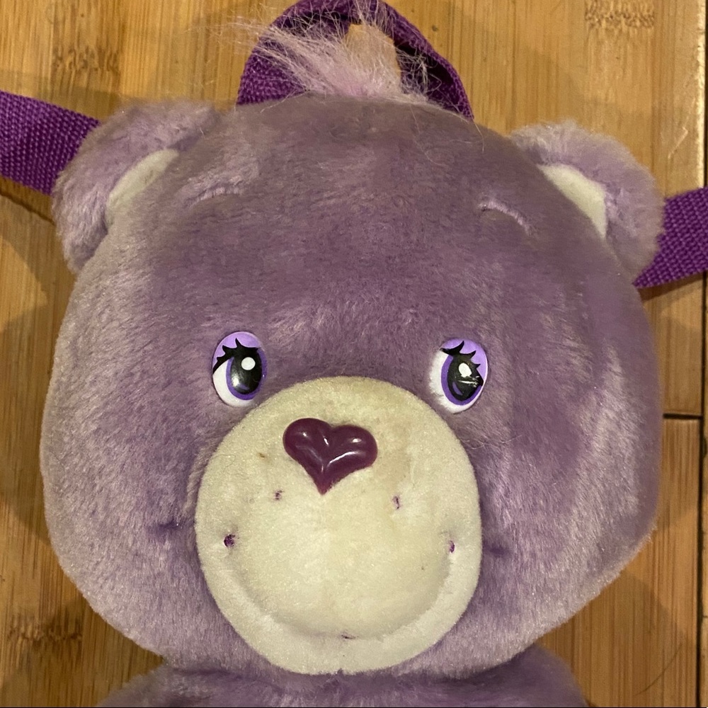 2003 Care Bears’ Share Bear Plush Backpack View 3